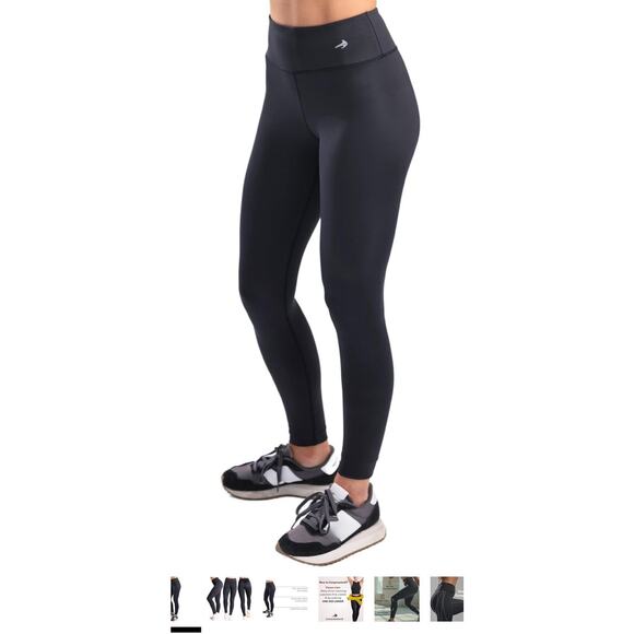 CompressionZ Women's High Waist Compression Capri Leggings Black Size S - Picture 1 of 13